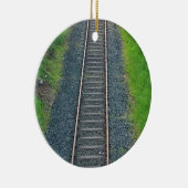 Bahnstrecke in Natur, Landschaft Keramikornament (Rechts)