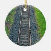 Bahnstrecke in Natur, Landschaft Keramikornament (Vorne)