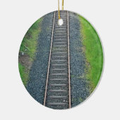 Bahnstrecke in Natur, Landschaft Keramikornament (Links)