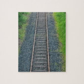 Bahnstrecke in Natur, Landschaft Puzzle (Vertikal)
