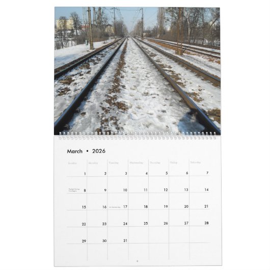 Bahnstrecke Kalender (Mär 2026)