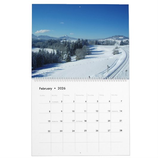 Bahnstrecke Kalender (Feb 2026)