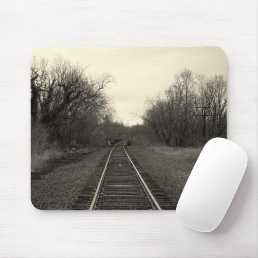Bahnstrecken B&W Mousepad (Mit Mouse)