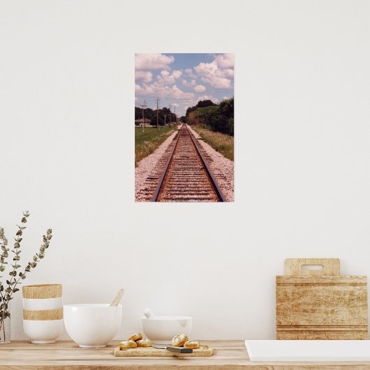 Bahnstreckenplakat Poster (Küche)