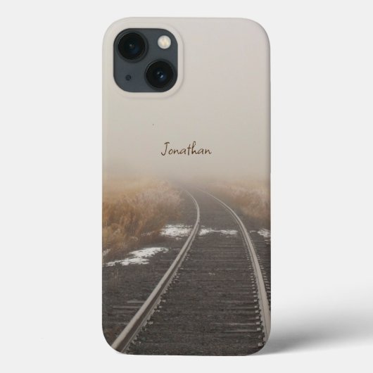 Bahntrassen Winternebel Personalisiert Case-Mate iPhone Hülle (Rückseite)