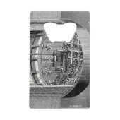 Bahntunneln für den New Yorker Broadway-Untergrund Geldbeutel Flaschenöffner (Vorderseite)