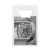 Bahntunneln für den New Yorker Broadway-Untergrund Geldbeutel Flaschenöffner (Rückseite)