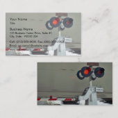 Bahnübergang Arm Visitenkarte (Vorne/Hinten)