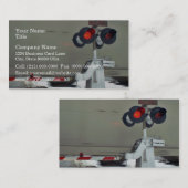 Bahnübergang Arm Visitenkarte (Vorne/Hinten)