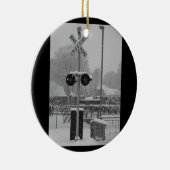 Bahnübergang (b&w) keramikornament (Rechts)