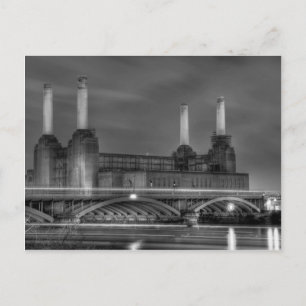 Bahnübergang Battersea Power Station, London Postkarte