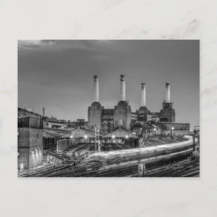 Bahnübergang Battersea Power Station, London Postkarte