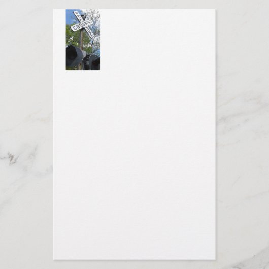 Bahnübergang Briefpapier (Vorderseite)