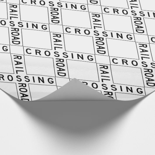 Bahnübergang Geschenkpapier (Ecke)