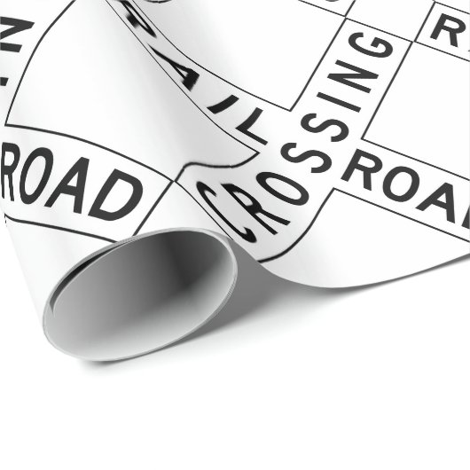 Bahnübergang Geschenkpapier (Rolleneckpunkt)