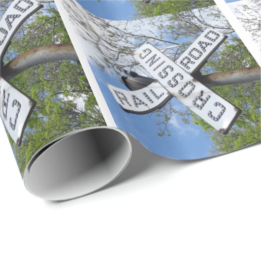 Bahnübergang Geschenkpapier (Rolleneckpunkt)