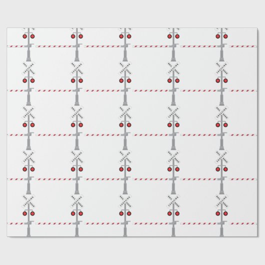 Bahnübergang Geschenkpapier (Flach)