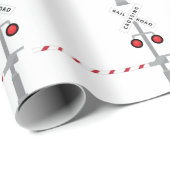 Bahnübergang Geschenkpapier (Rolleneckpunkt)