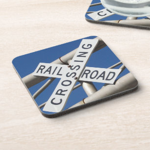 Bahnübergang Getränkeuntersetzer