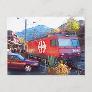 Bahnübergang Hassliberg, 1 Postkarte