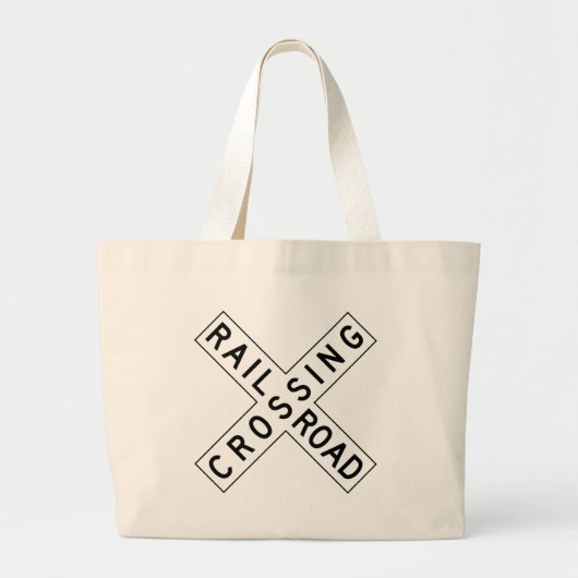 Bahnübergang Jumbo Stoffbeutel (Vorne)