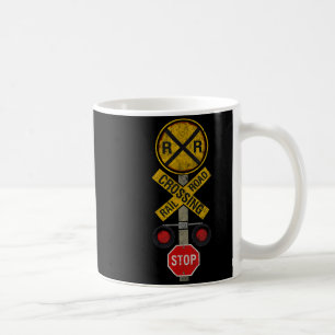 Bahnübergang Lokomotive Modell Zugliebhaber Straße Kaffeetasse