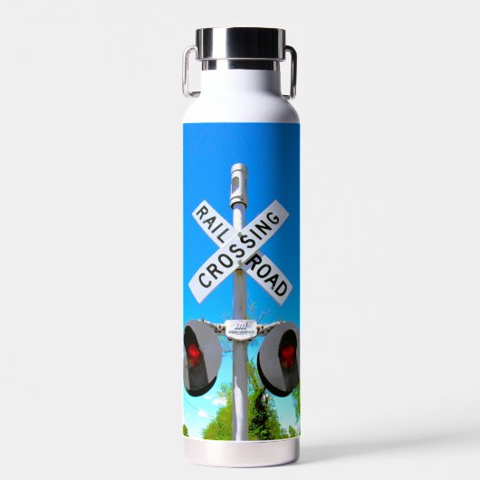 Bahnübergang mit elektronischer Glocke Trinkflasche (Vorne)