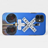 Bahnübergang mit mechanischer Glocke Case-Mate iPhone Hülle (Rückseite (Horizontal))