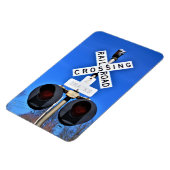 Bahnübergang mit mechanischer Glocke Magnet (Linke Seite)