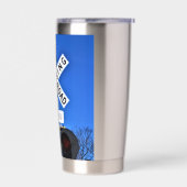 Bahnübergang mit mechanischer Glocke Thermobecher (Links)