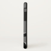 Bahnübergang mit Tor in Monochrom Case-Mate iPhone Hülle (Hinten/Links)