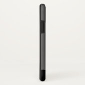 Bahnübergang mit Tor in Monochrom Case-Mate iPhone Hülle (Hinten/Rechts)