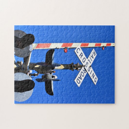 Bahnübergang mit Tor Puzzle (Horizontal)