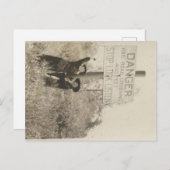 Bahnübergang Postkarte (Vorne/Hinten)