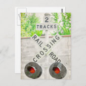 Bahnübergang Postkarte (Vorne/Hinten)