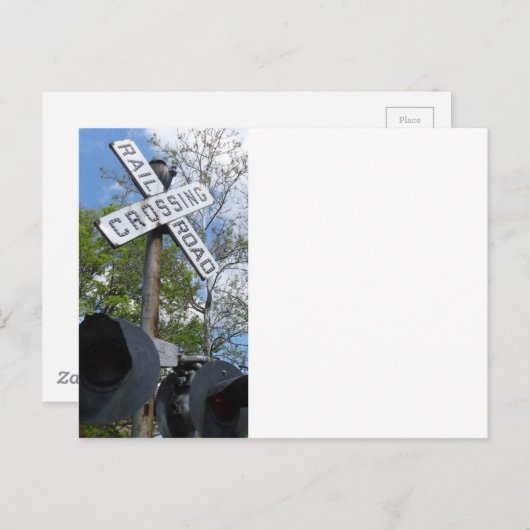 Bahnübergang Postkarte (Vorne/Hinten)