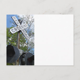 Bahnübergang Postkarte