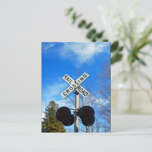 Bahnübergang Postkarte (Stehend Vorderseite)