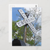 Bahnübergang Postkarte (Vorne/Hinten)