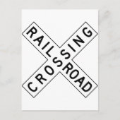 Bahnübergang Postkarte (Vorderseite)