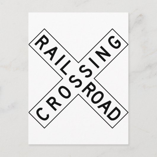 Bahnübergang Postkarte (Vorderseite)