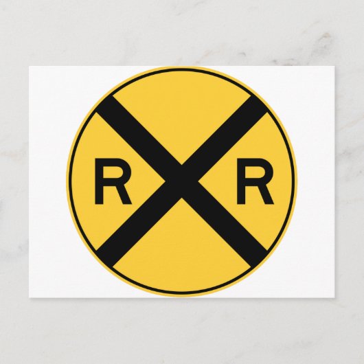 Bahnübergang Postkarte (Vorderseite)
