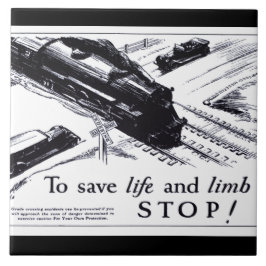 Bahnübergang Sicherheits-1906 Fliesen