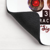 Bahnübergang Signal-Büffelleder- Mousepad (Ecke)