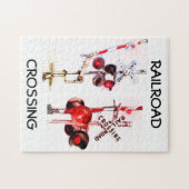 Bahnübergang Signal-Puzzlespiel- Puzzle (Horizontal)