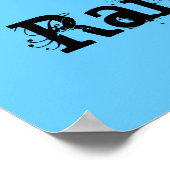 Bahnübergang Signallandschaft Poster (Ecke)