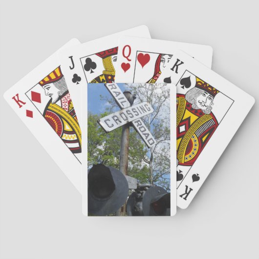 Bahnübergang Spielkarten (Rückseite)