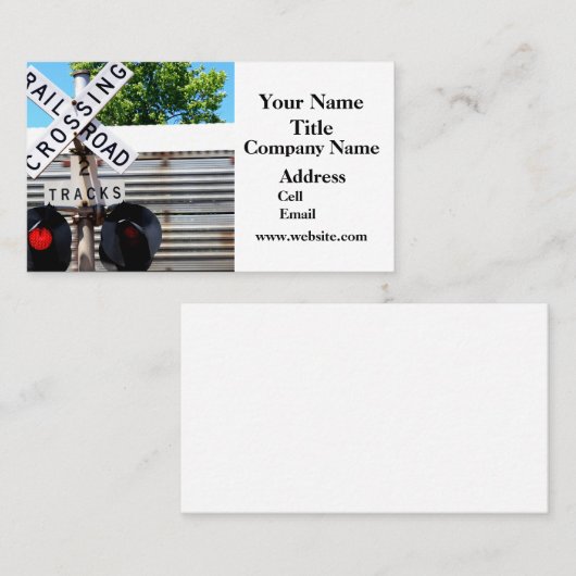 Bahnübergang Visitenkarte (Vorne/Hinten)