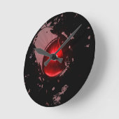 Bahnübergangsleuchte Runde Wanduhr (Winkel)