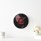 Bahnübergangsleuchte Runde Wanduhr (Zuhause)